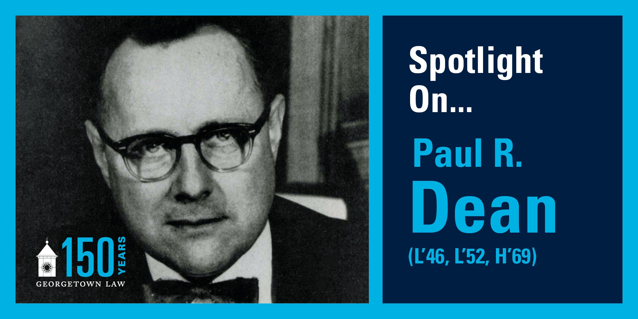 Graphic featuring Paul R. Dean