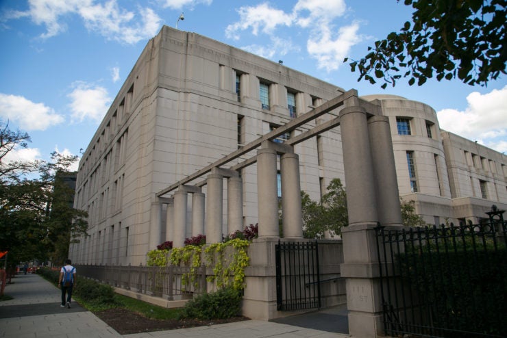 Exterior shot of Williams Law Library