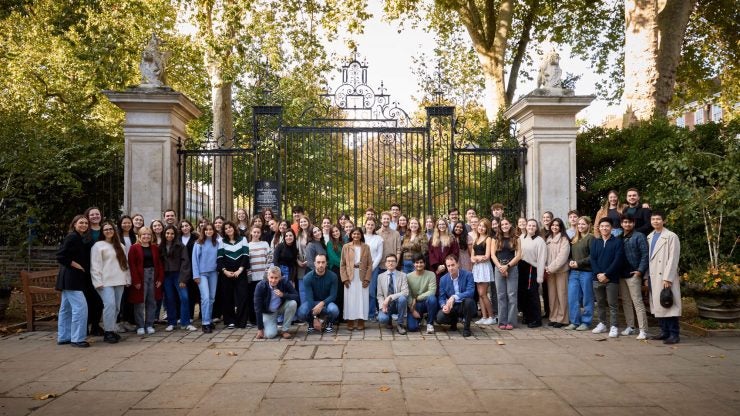CTLS students outside Gray’s Inn, a historic society for barristers