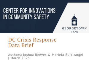 Image of the DC Crisis Response Data Brief