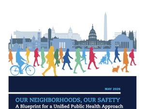 Image of the cover page of the DC Community Safety Blueprint