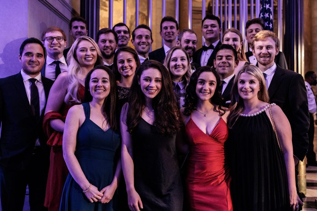 Georgetown Law students at the National Archives in April 2022