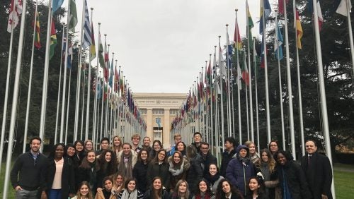 Transnational Litigation class trip to Geneva Fall 2017