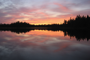 Minnesota Boundary Waters at sunrise