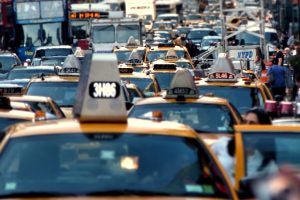New York City traffic jam.