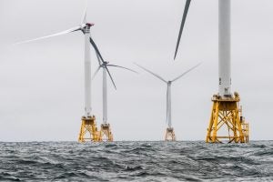The Block Island Wind Farm off the coast of Rhode Island, the first commercial offshore wind farm in the U.S. “OffShore Wind” by NREL, CC BY-NC-ND 2.0