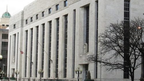 The James T. Foley United States Courthouse in the Northern District of New York, where West Virginia v. James is taking place.