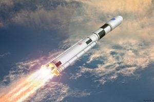 A photo of a rocket launching, originally uploaded to flickr by Kevin Gill.