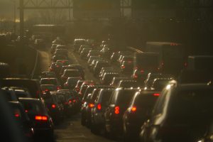 Image of cars in traffic 