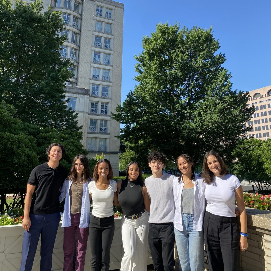 7 Summer 2024 interns posing for a photo.