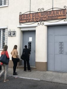 Casa Del Migrante - Exterior with HRI fact-finding students