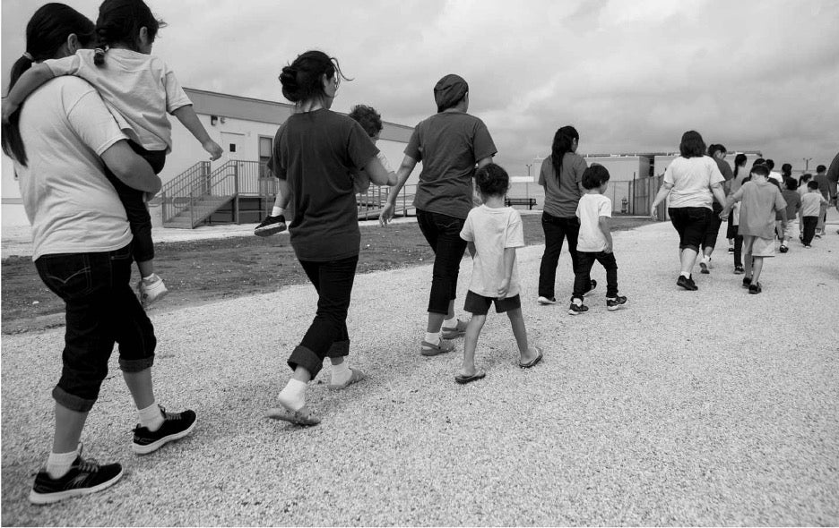 A prison for refugees: inmates at the South Texas Family Residential Center in Dilley, TX (May 2015)