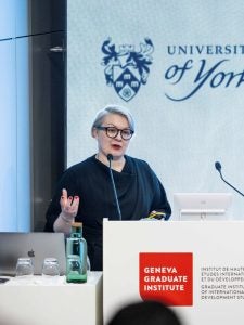 Iona Cismas speaking in Geneva