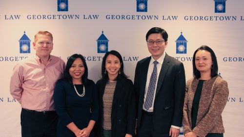 Tom Kellogg, Gisela Perez Kusakawa, Bethany Li, Mark Jia, and Michelle Liu