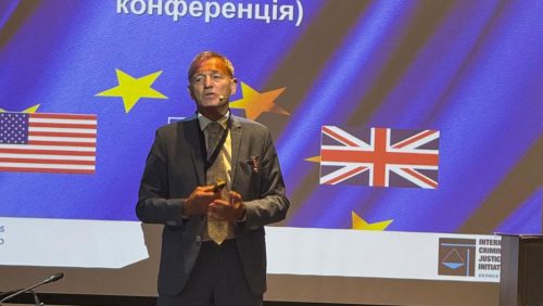 ICJI senior expert Vincent Degert presents on the EU Accession process as it relates to the investigation and prosecution of war crimes.