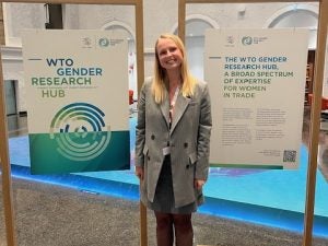 Emilie Kerstens at the WTO Gender Reasearch Hub