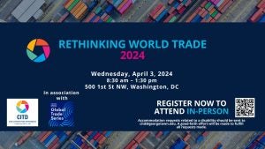 Rethinking World Trade 2024 flier