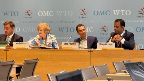 IIEL Faculty Director, Professor Jennifer Hillman at the WTO Public Forum