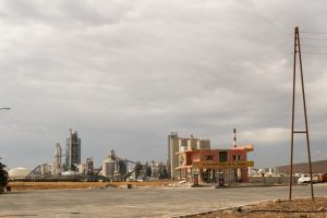 The Lafarge cement factory in Ar Raqqa, Syria