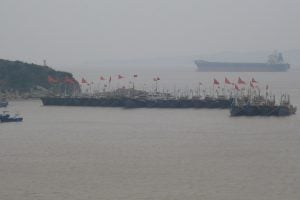 Fishing boats in Xiandie, China