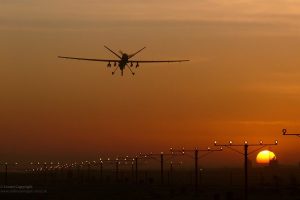 Reaper RPAS Aircraft Lands at Kandahar, Afghanistan