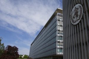 The World Health Organization Headquarters in Geneva, Switzerland