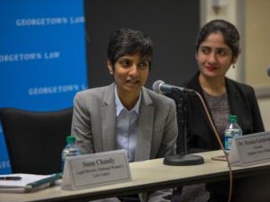 Dr. Menaka Guruswamy on a panel