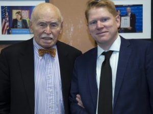 Jerome Cohen and Thomas Kellogg pose for a photo
