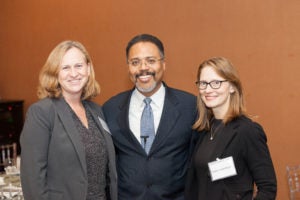 Photo of Laura Dononue, Leonard Bailey, and Nadia Asancheyev