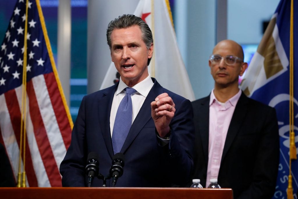 California Gov. Gavin Newsom gives an update on the state's response to the coronavirus on Tuesday, March 17, 2020. SALPAL Executive Director Meryl Chertoff outlines 8 actions that governors and mayors should take in response to COVID-19.