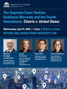 Promotional poster highlighting Chatrie panel, including moderator and 3 panelists.