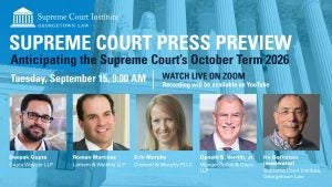 Advertises SCI Press Preview, including four panelists and moderator.