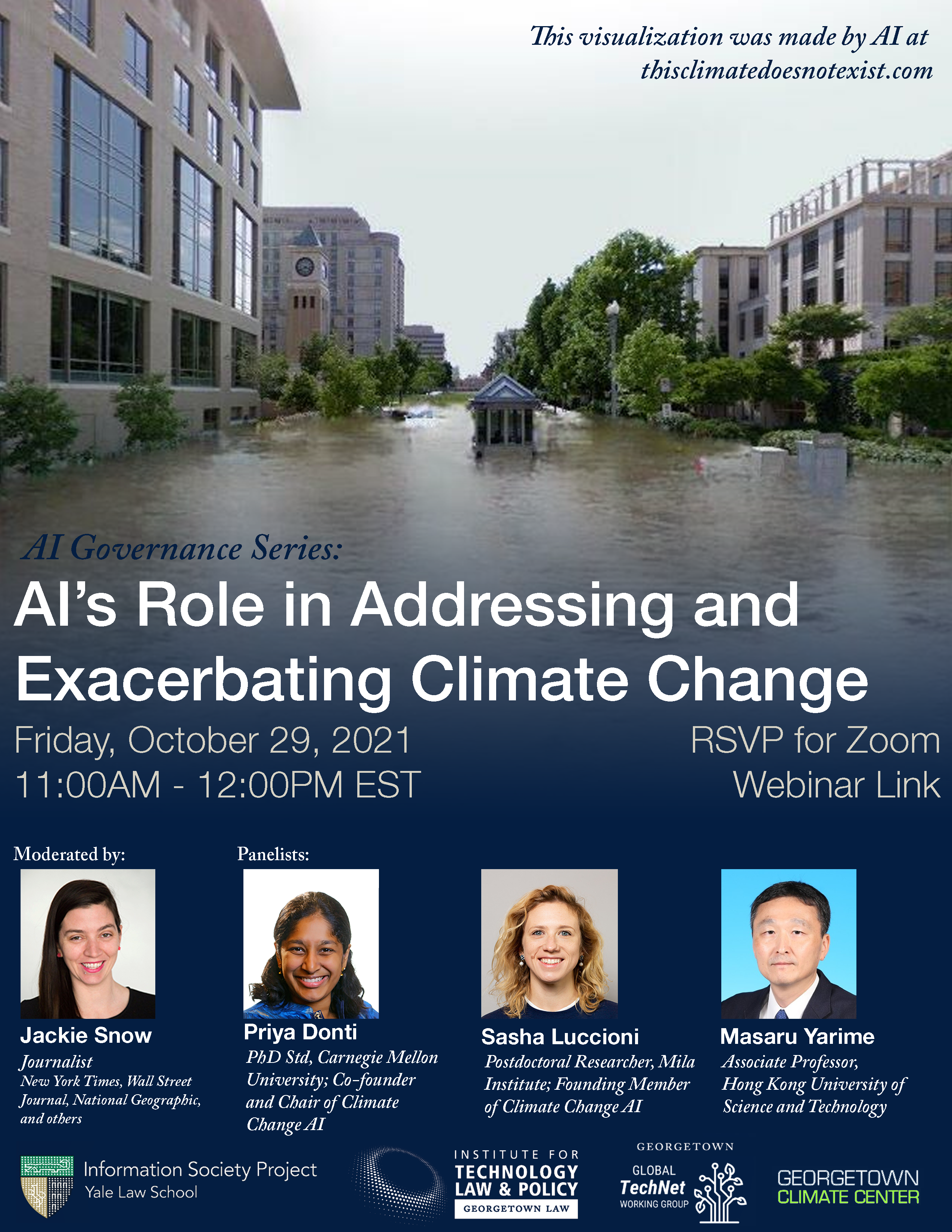 A Digital Flyer for the Event: AI's Role in Addressing and Exacerbating Climate Change