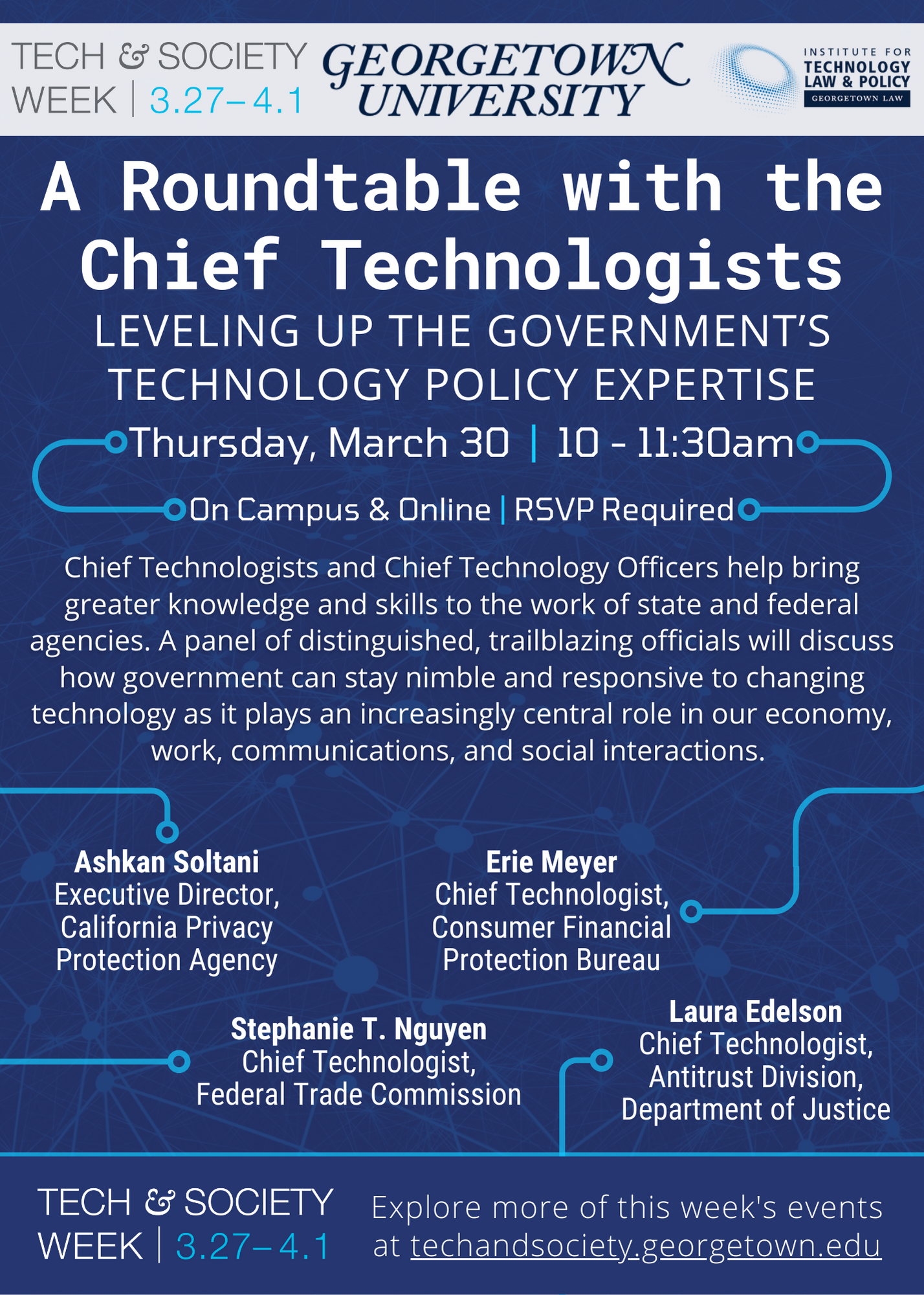 A Roundtable with the Chief Technologists: Leveling Up the Government’s Technology Policy Expertise - RSVP Form