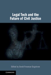 Book Cover featuring a digital lady justice