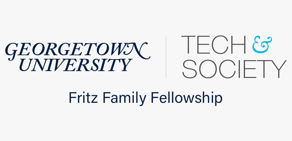 Logo for the Georgetown University Tech & Society Fritz Family Fellowship