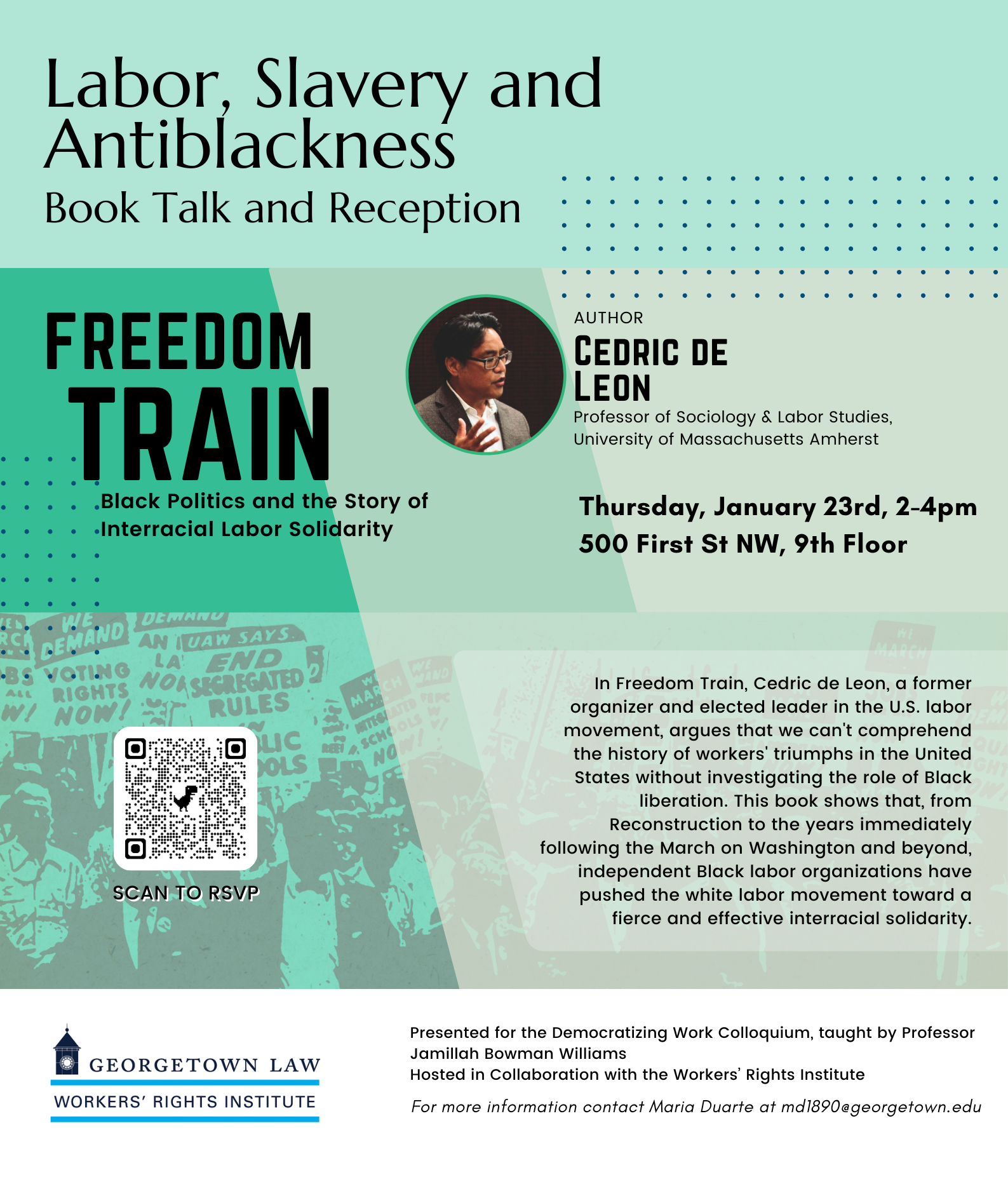 Event flyer; details follow below on screen.