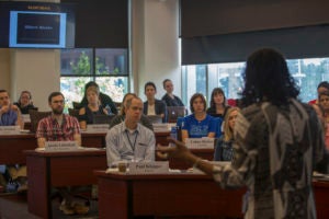 Participants at the Juvenile Training Immersion Program at Georgetown Law honed their skills with experts including Associate Dean Kristin Henning (LL.M.'97).