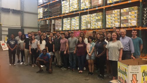 Capitol Area Food Bank participants pose for a group photo