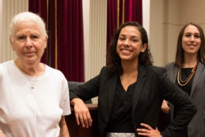 Professor Hope Babcock, Lauren Phillips (L'19) and fellow Ariel Nelson worked on an amicus brief in the "dusky gopher frog case" to be heard by the Supreme Court October 1.