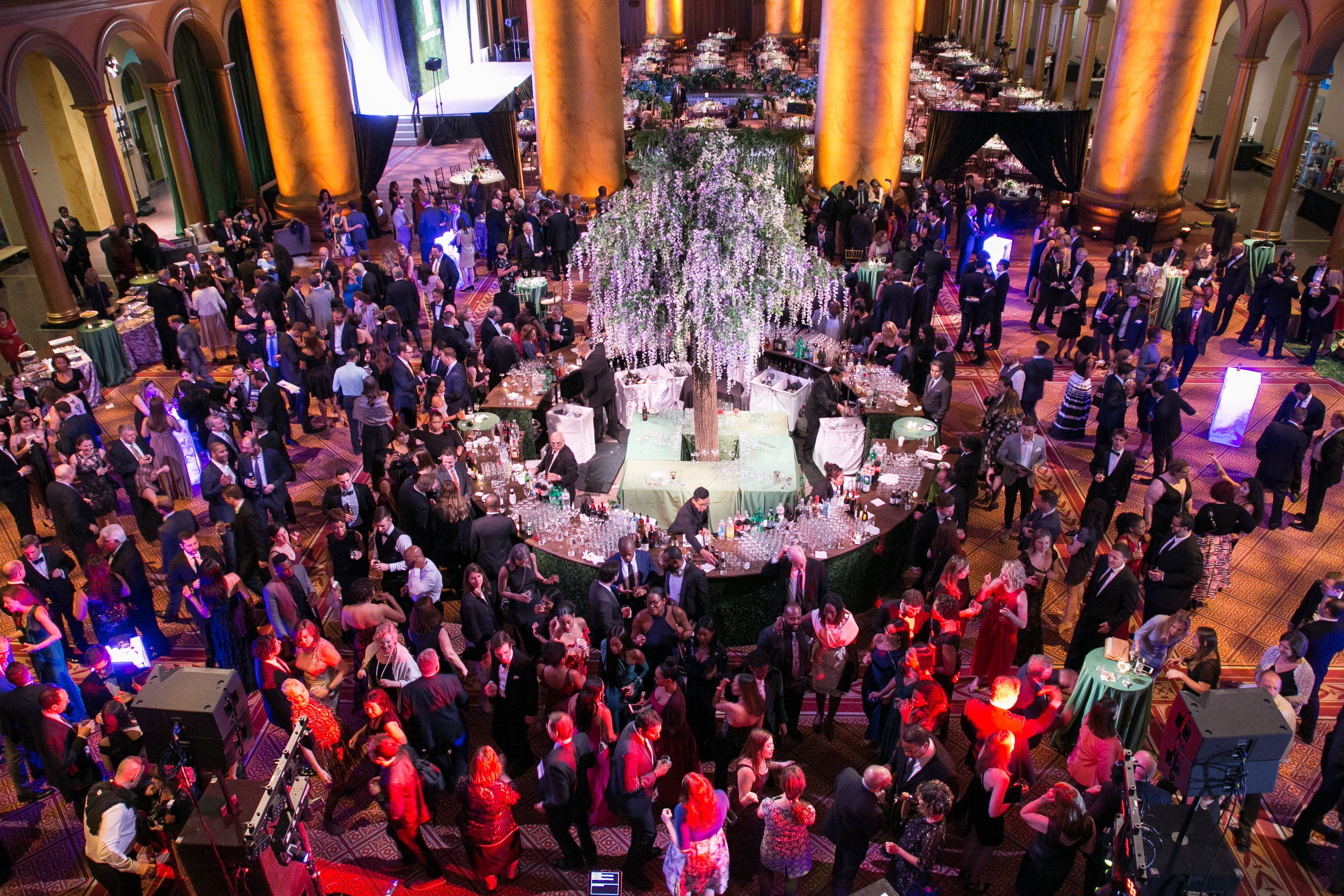 Wide shot of the crowd at the National Building Museum for Reunion 2018