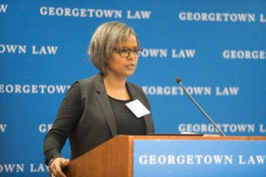 Professor Sheila Foster at "Celebrating Commons Scholarship" on October 5.