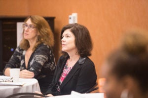 Georgetown Law Professor Deborah Epstein and Georgetown University Adjunct Professor Leslie Crutchfield.