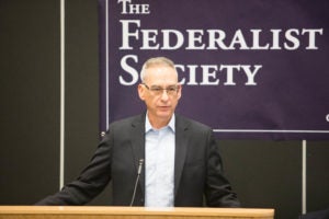 Professor Randy Barnett at "Beyond Confirmation: How Justice Kavanaugh Will Impact the Supreme Court," hosted by the Federalist Society on October 10.