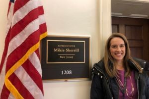 U.S. Rep. Mikie Sherrill (L'07)(D-N.J.) returns to Washington, D.C., as a member of Congress.