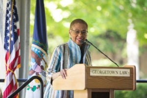 Congresswoman and Professor Emerita Eleanor Holmes Norton.