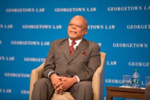 Harvard Professor Henry Louis Gates Jr. talks to the 2019 graduating class.