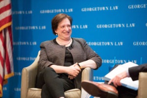 Supreme Court Justice Elena Kagan came to Georgetown Law's Hart Auditorium on July 18. The event was sponsored by the Washington Council of Lawyers.