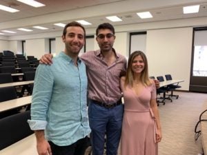 Juan Pablo Obaid, Rohit Doad and Mariella Pirozzi (LL.M.’20).