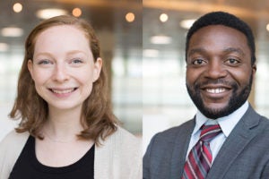 As incoming students last year, 2L students Megan Lipsky and Chiemeka Onwuanaegbule participated in the inaugural class of RISE, a program for applicants from historically underrepresented backgrounds. This year, 67 incoming J.D. students will participate in the pre-Orientation from August 18 to 23.